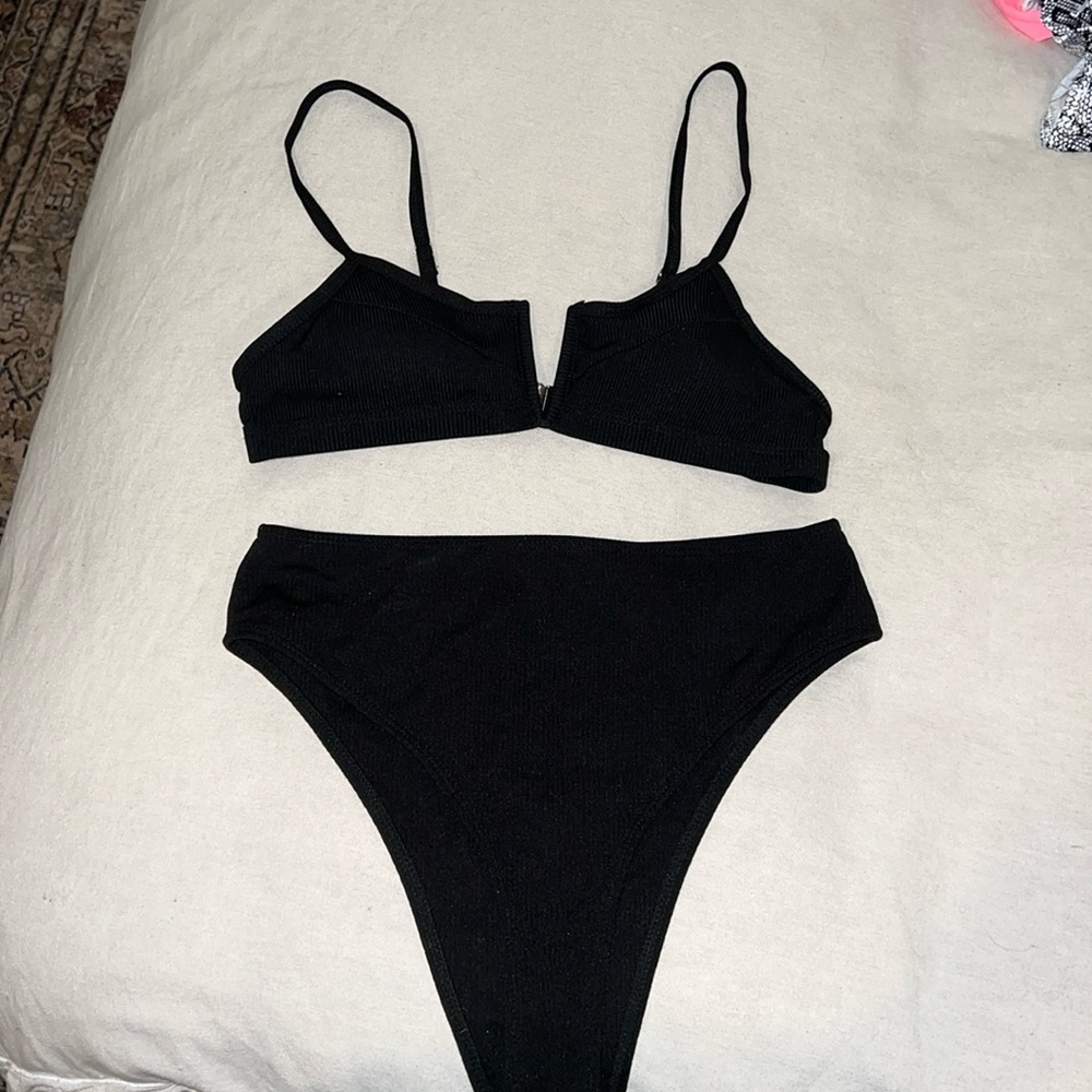 Black high wasted bikini